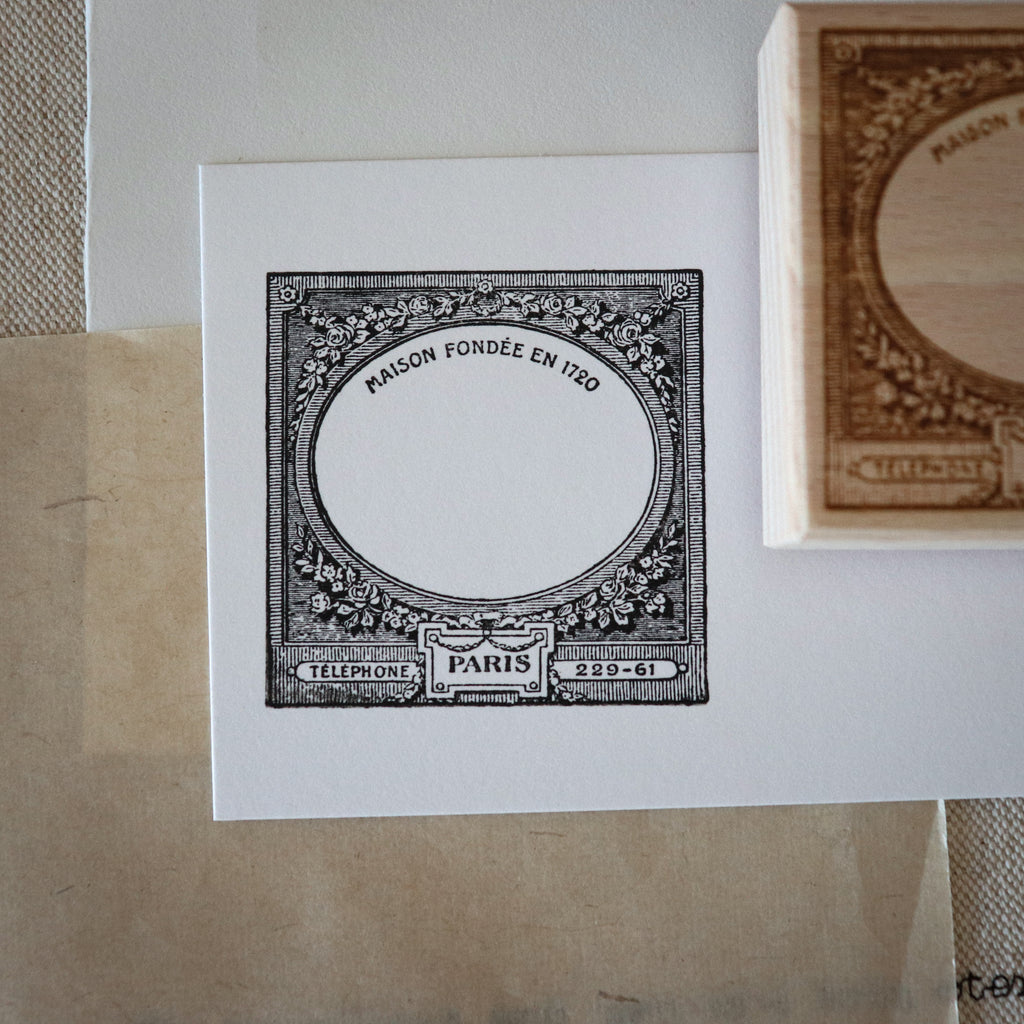 [Bunny Craft House] Wood Stamp - Parisian Frame