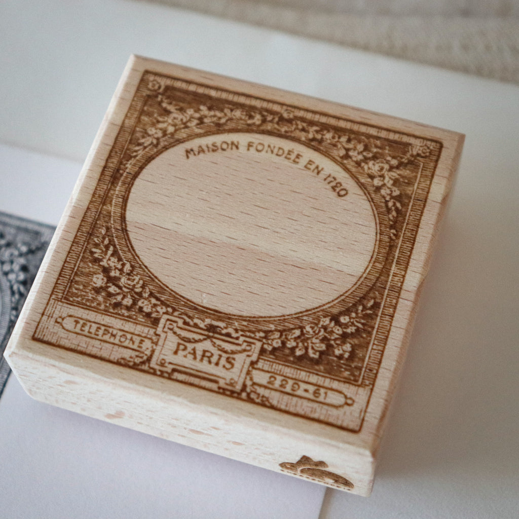 [Bunny Craft House] Wood Stamp - Parisian Frame