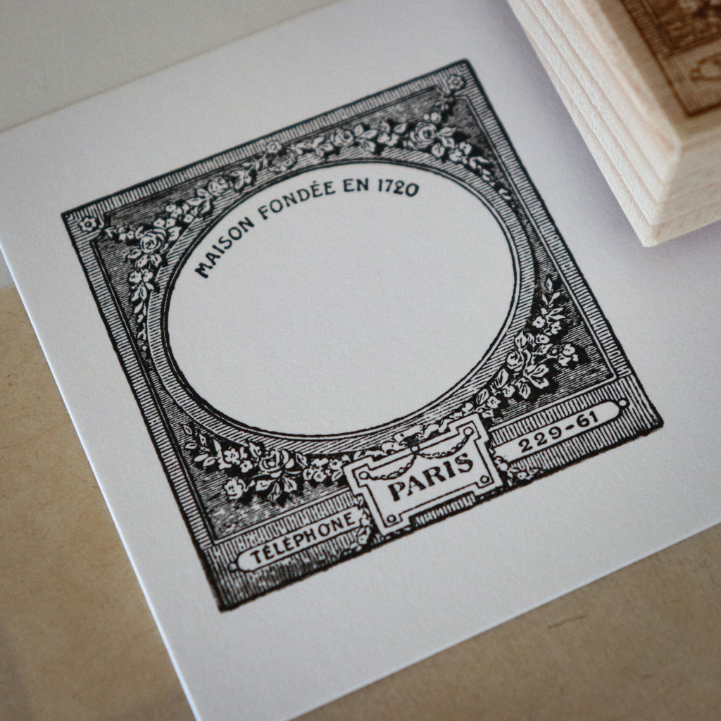 [Bunny Craft House] Wood Stamp - Parisian Frame
