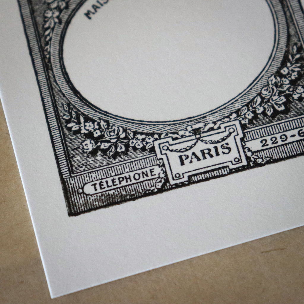 [Bunny Craft House] Wood Stamp - Parisian Frame