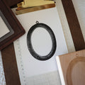 [Bunny Craft House] Wood Stamp - Detailed Oval Mirror