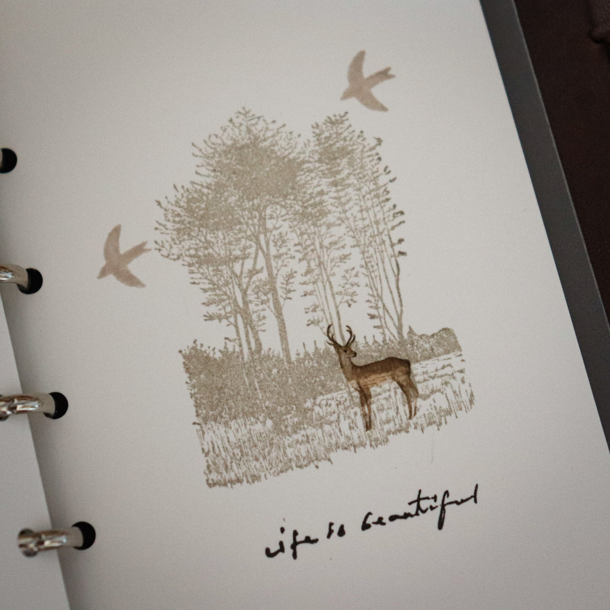 [Bunny Craft House] Wood Stamp - Spring Ridge