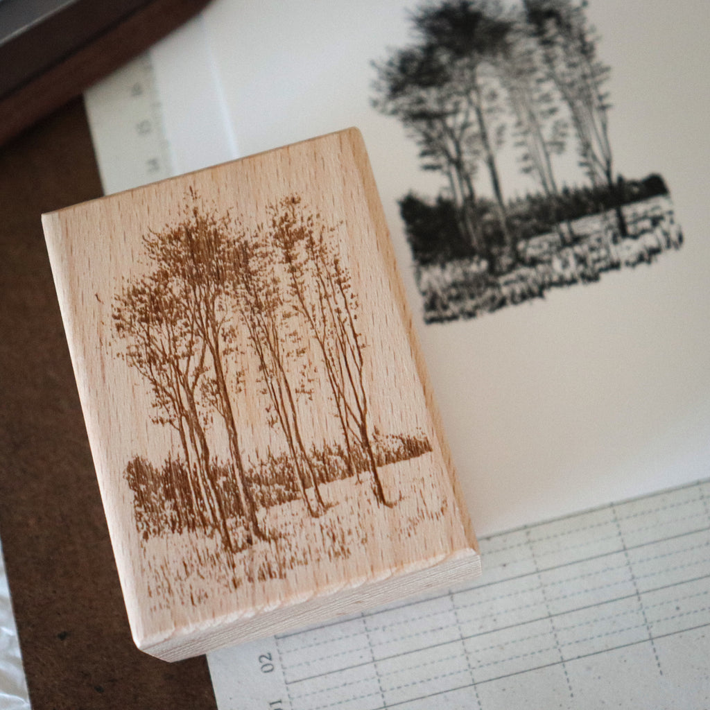 [Bunny Craft House] Wood Stamp - Spring Ridge