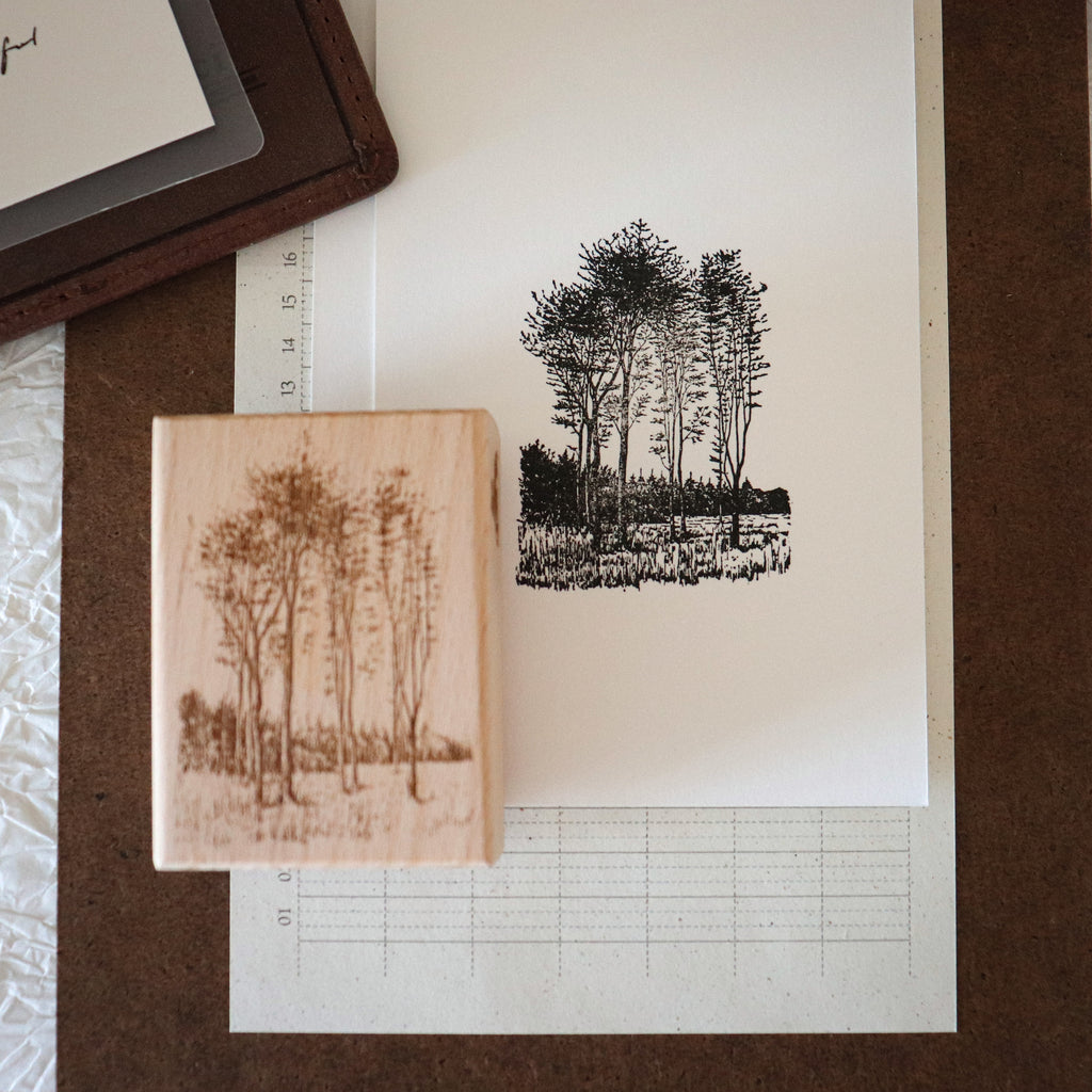 [Bunny Craft House] Wood Stamp - Spring Ridge