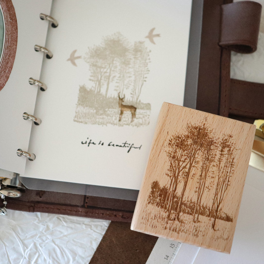 [Bunny Craft House] Wood Stamp - Spring Ridge