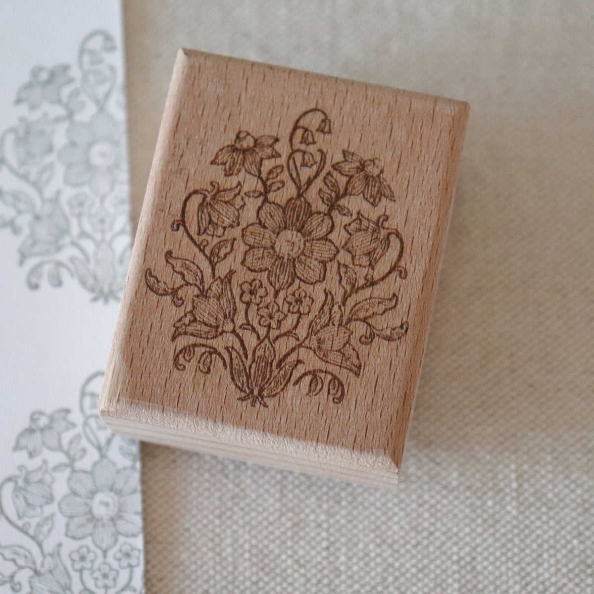[Bunny Craft House] Wood Stamp - Antique Pattern