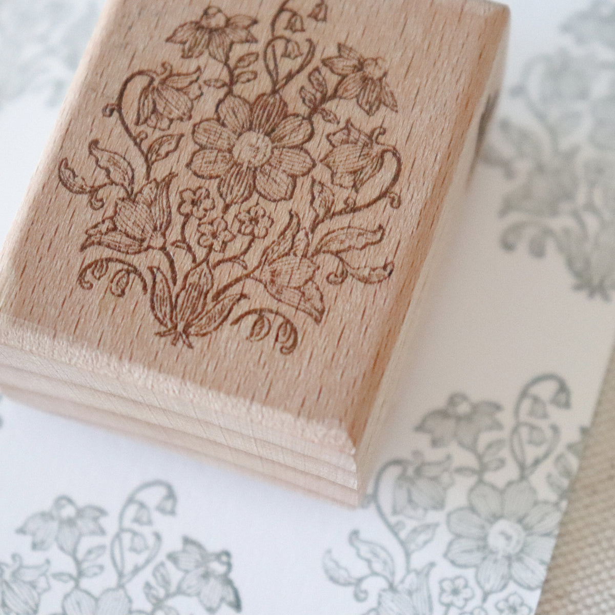 [Bunny Craft House] Wood Stamp - Antique Pattern