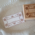 [Bunny Craft House] Wood Stamp - Botanical Tag