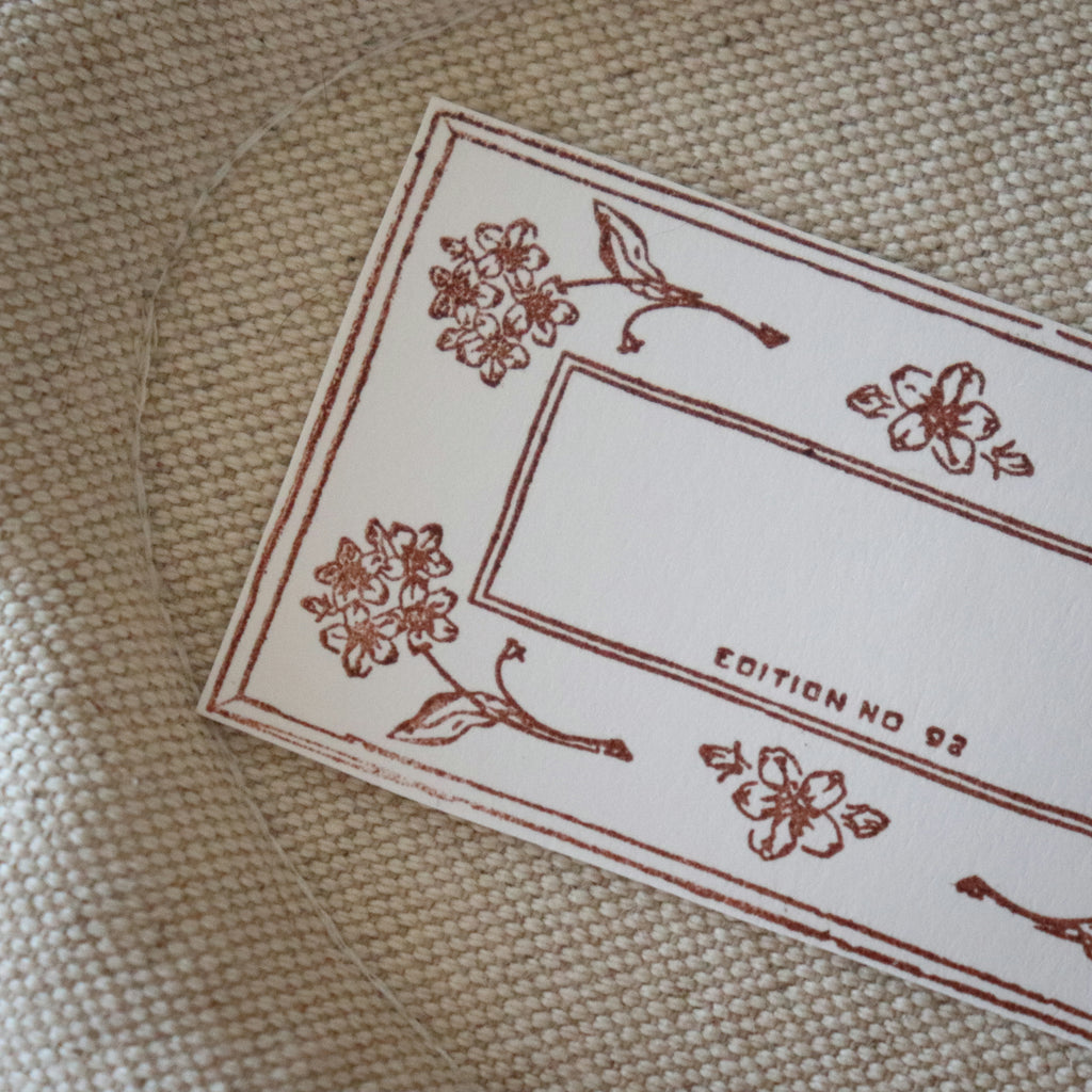 [Bunny Craft House] Wood Stamp - Botanical Tag