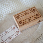 [Bunny Craft House] Wood Stamp - Botanical Tag