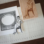 [Bunny Craft House] Wood Stamp - Lady