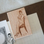 [Bunny Craft House] Wood Stamp - Lady