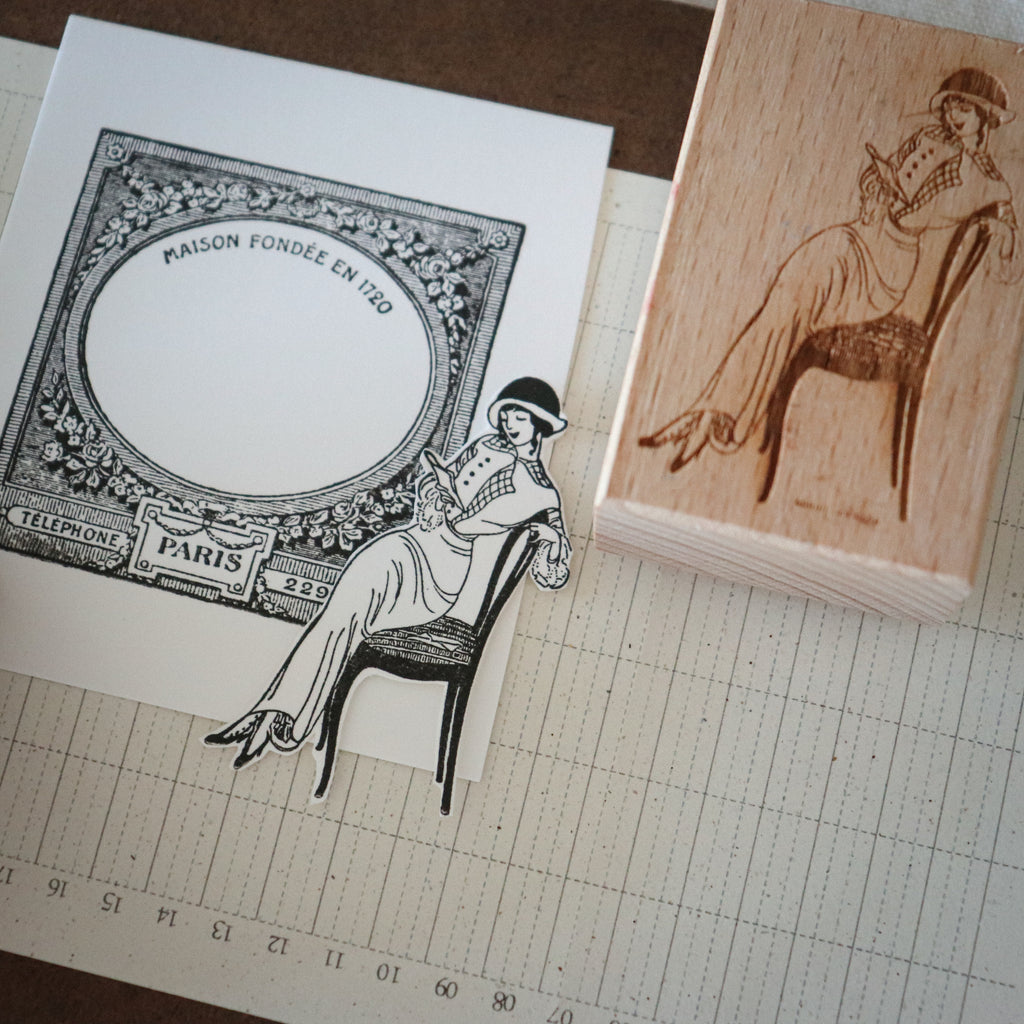 [Bunny Craft House] Wood Stamp - Lady