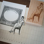 [Bunny Craft House] Wood Stamp - Lady