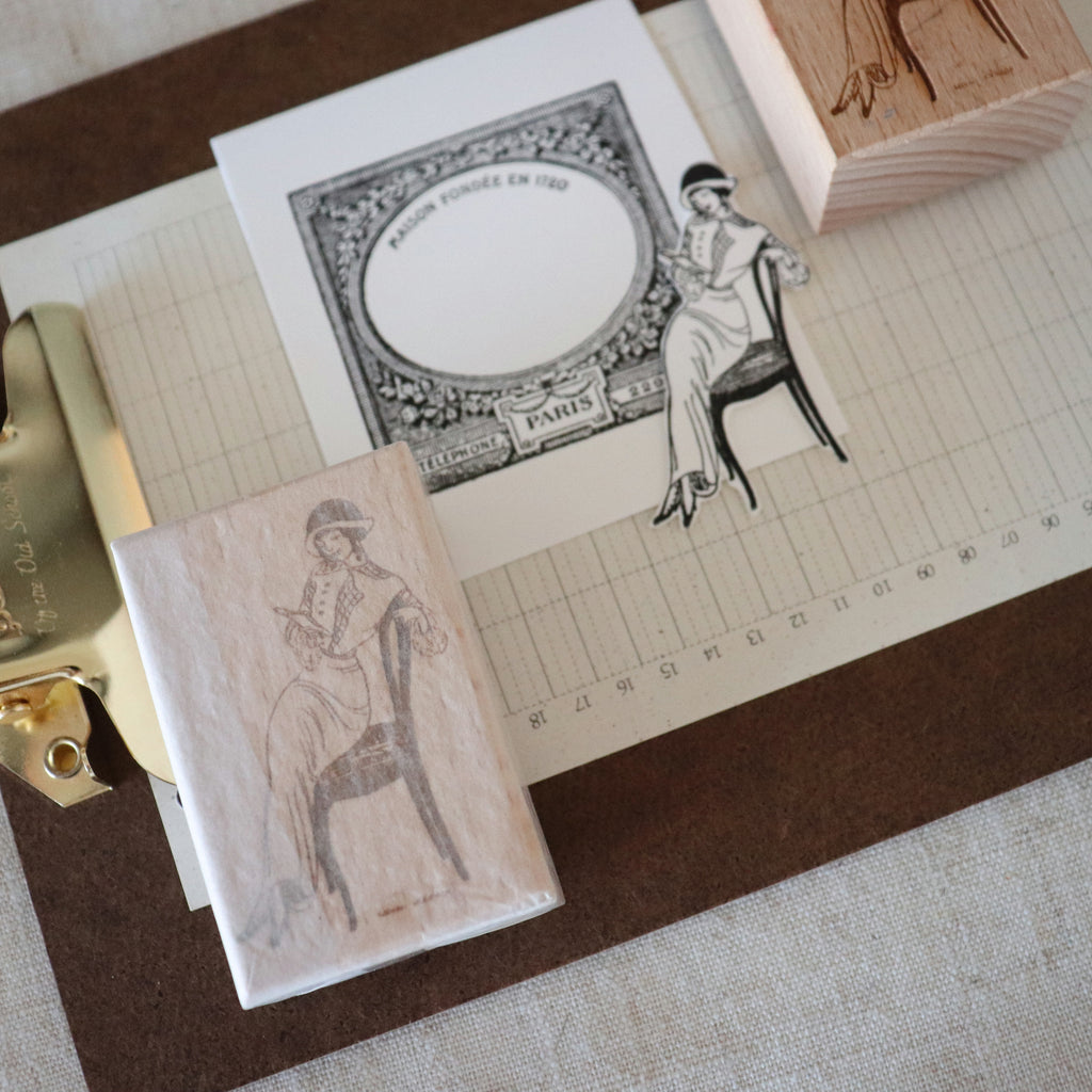 [Bunny Craft House] Wood Stamp - Lady