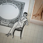 [Bunny Craft House] Wood Stamp - Lady