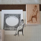 [Bunny Craft House] Wood Stamp - Lady