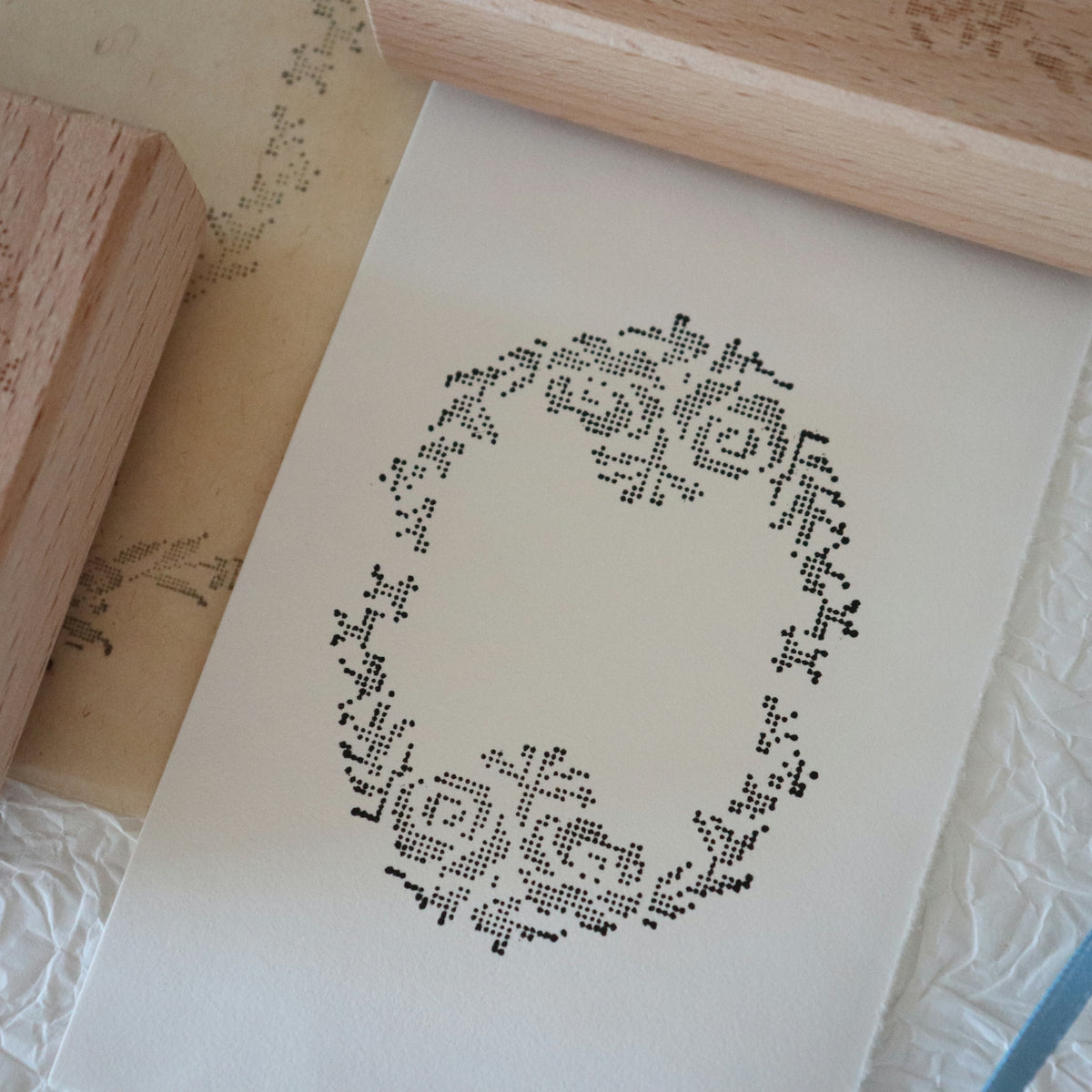 [Bunny Craft House] Wood Stamp - Cross-Stitch