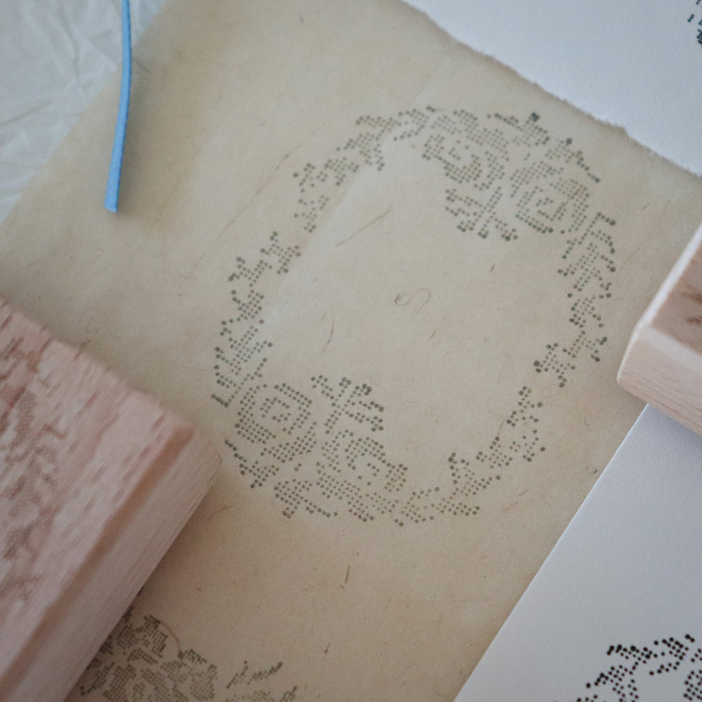[Bunny Craft House] Wood Stamp - Cross-Stitch