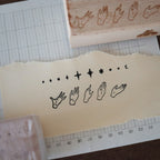 [Bunny Craft House] Wood Stamp - Hand & Stars