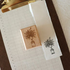 [Bunny Craft House] Wood Stamp - Botanical Urn