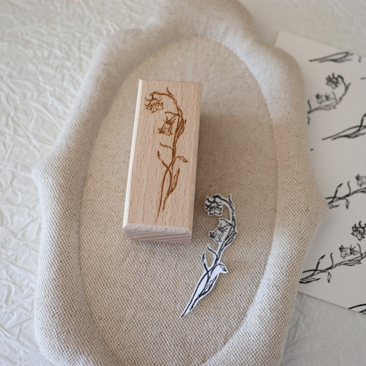 [Bunny Craft House] Wood Stamp - Bellflower