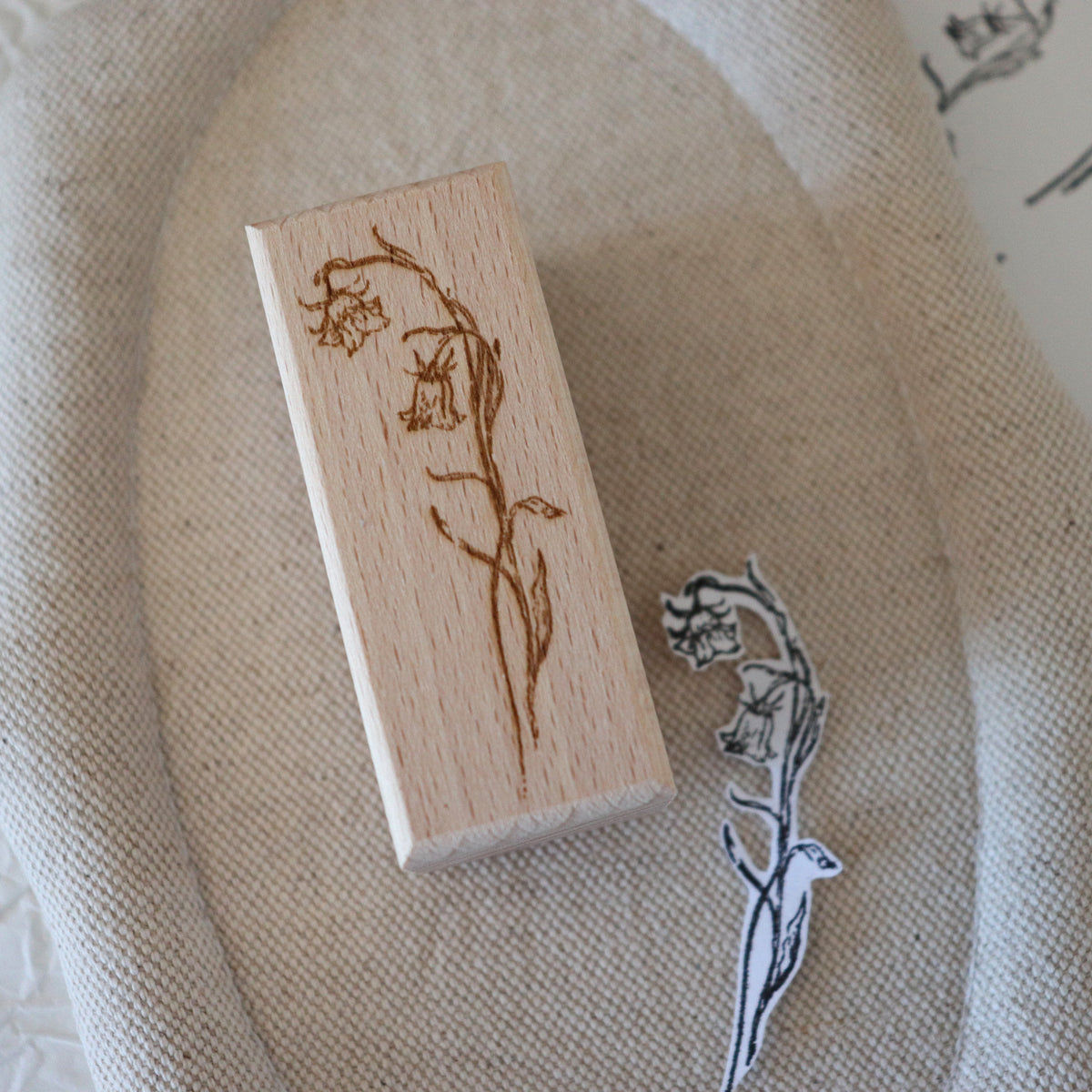 [Bunny Craft House] Wood Stamp - Bellflower