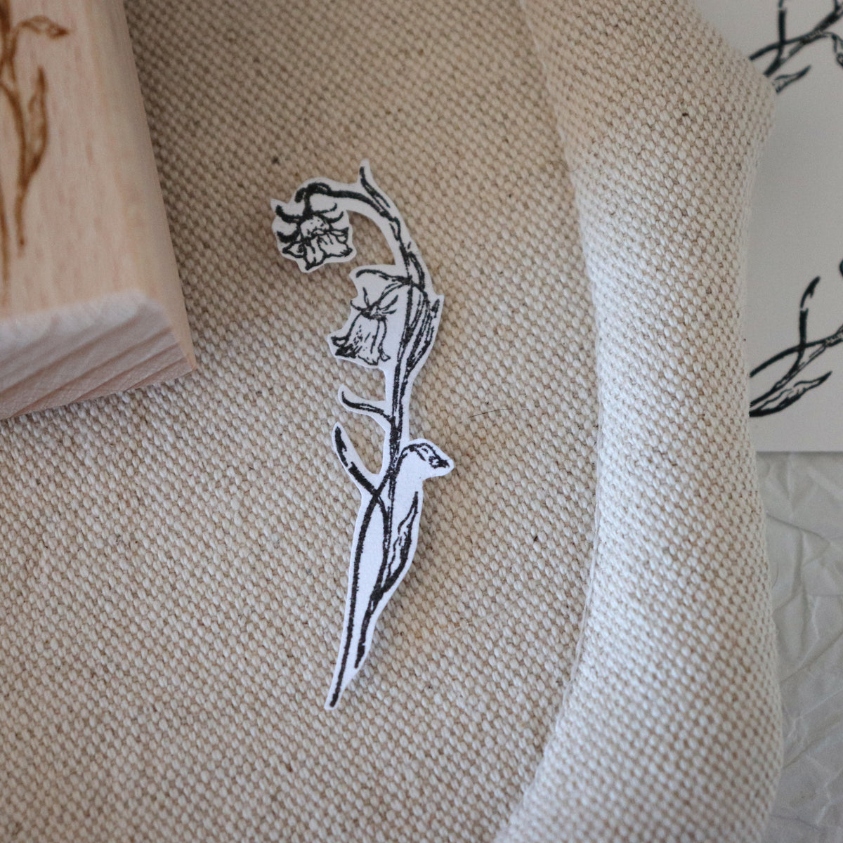 [Bunny Craft House] Wood Stamp - Bellflower