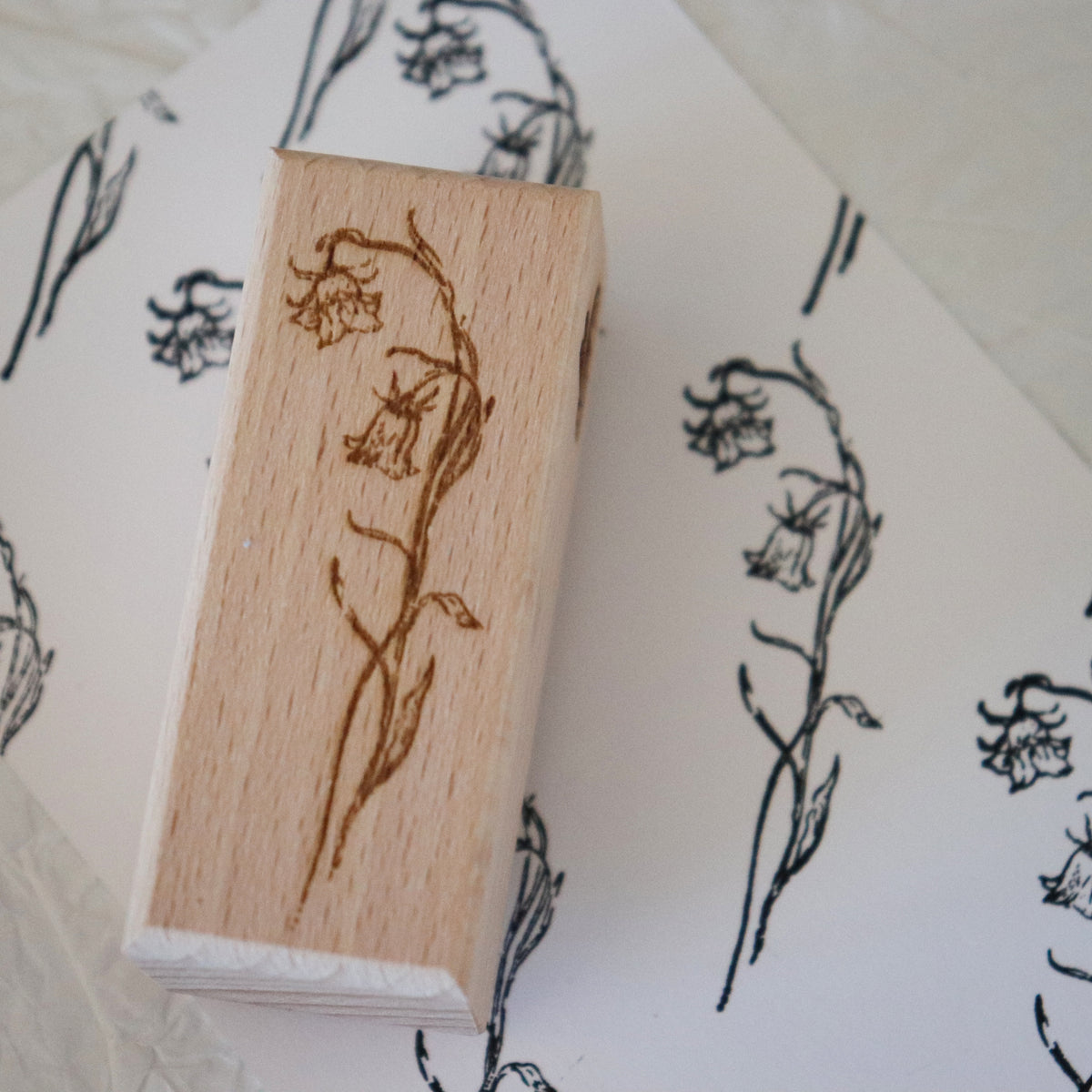 [Bunny Craft House] Wood Stamp - Bellflower