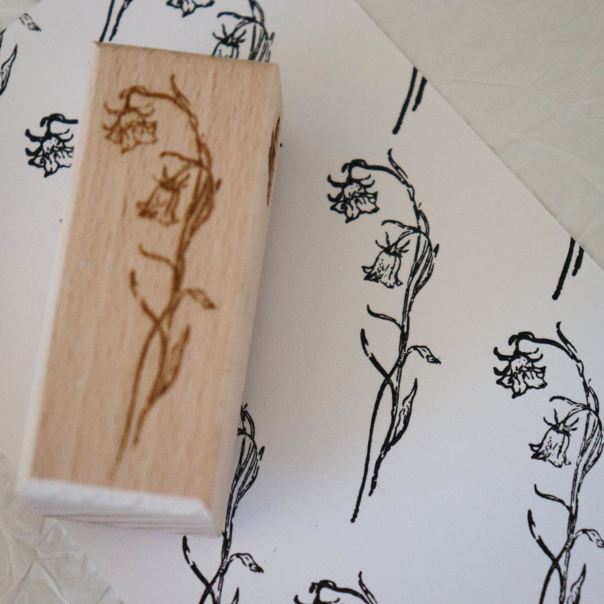 [Bunny Craft House] Wood Stamp - Bellflower