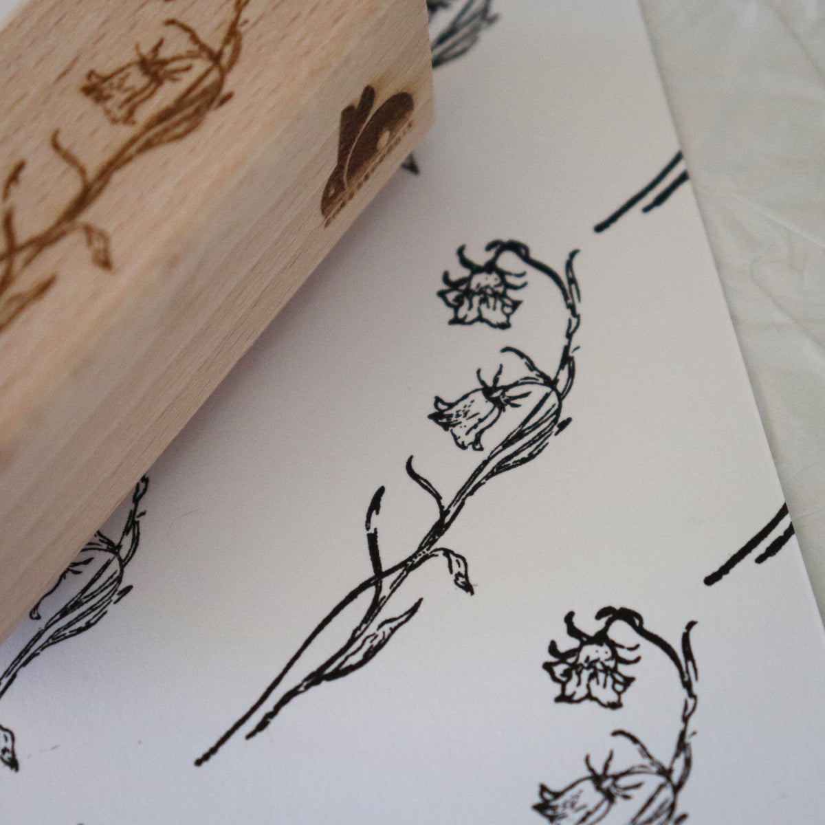 [Bunny Craft House] Wood Stamp - Bellflower