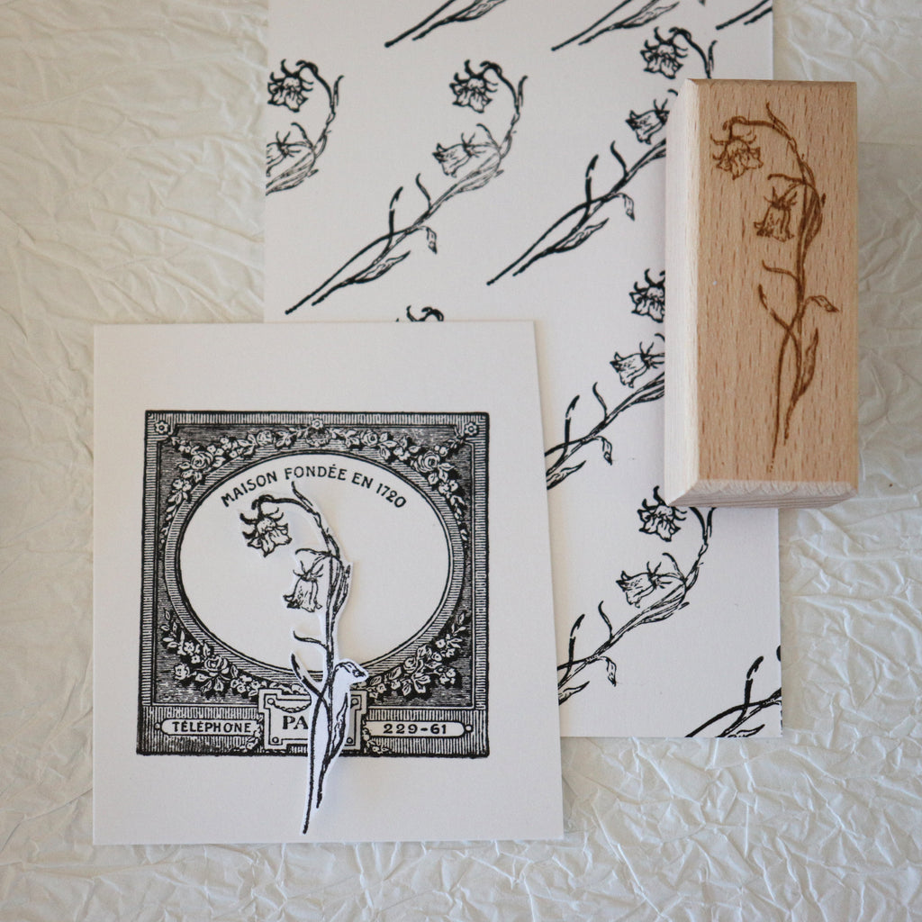 [Bunny Craft House] Wood Stamp - Bellflower