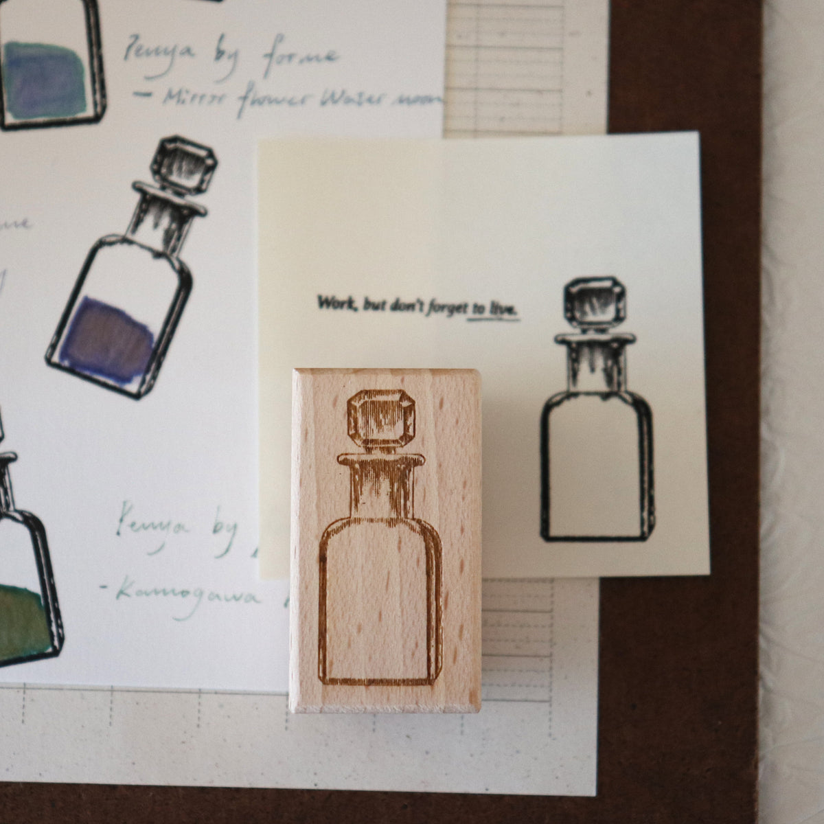 [Bunny Craft House] Wood Stamp - Clear Flacon