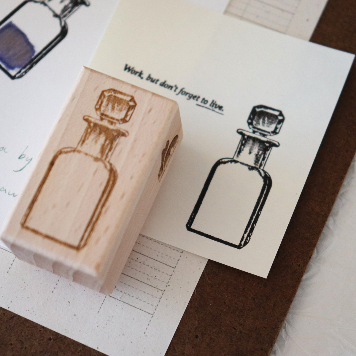 [Bunny Craft House] Wood Stamp - Clear Flacon