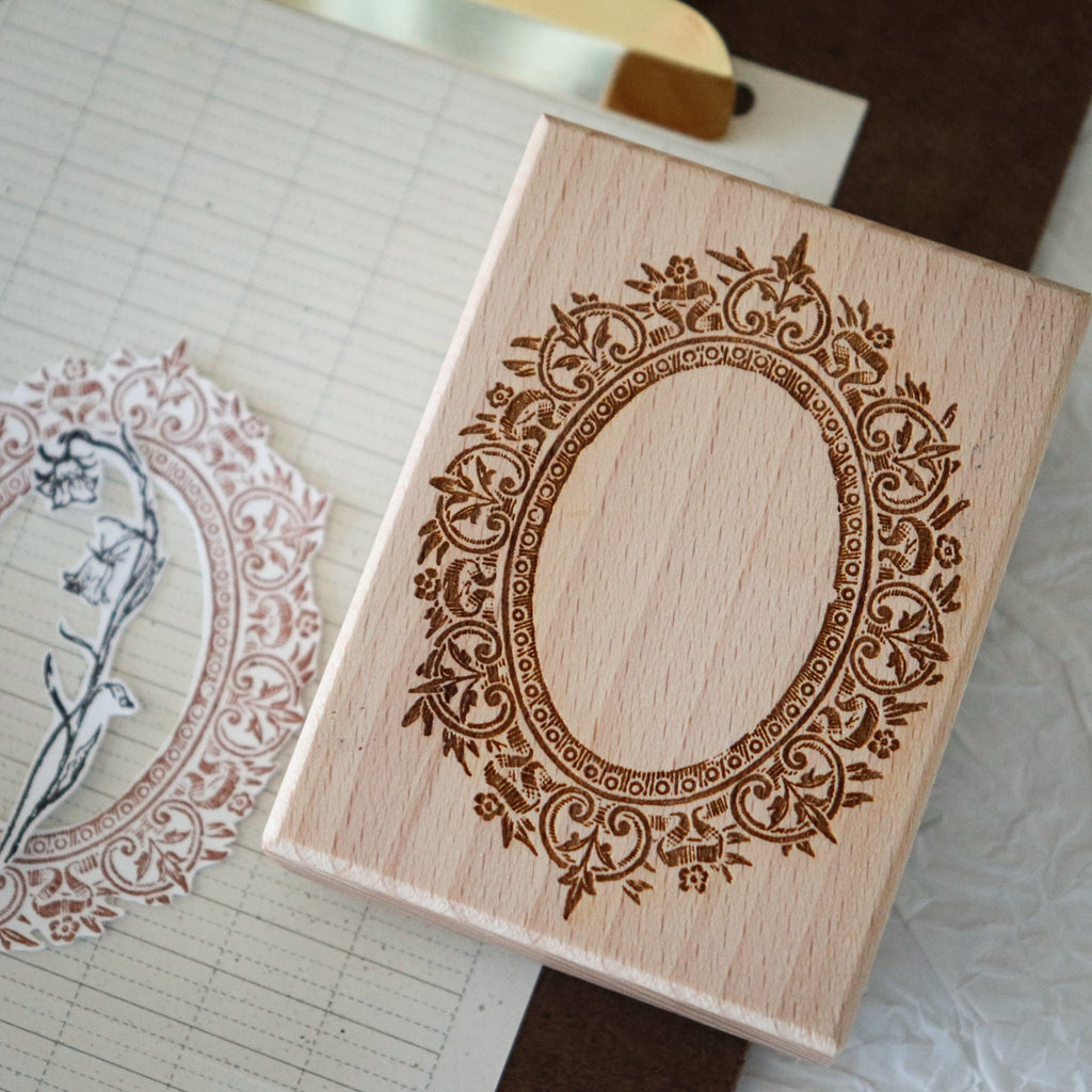 [Bunny Craft House] Wood Stamp - Medieval Frame
