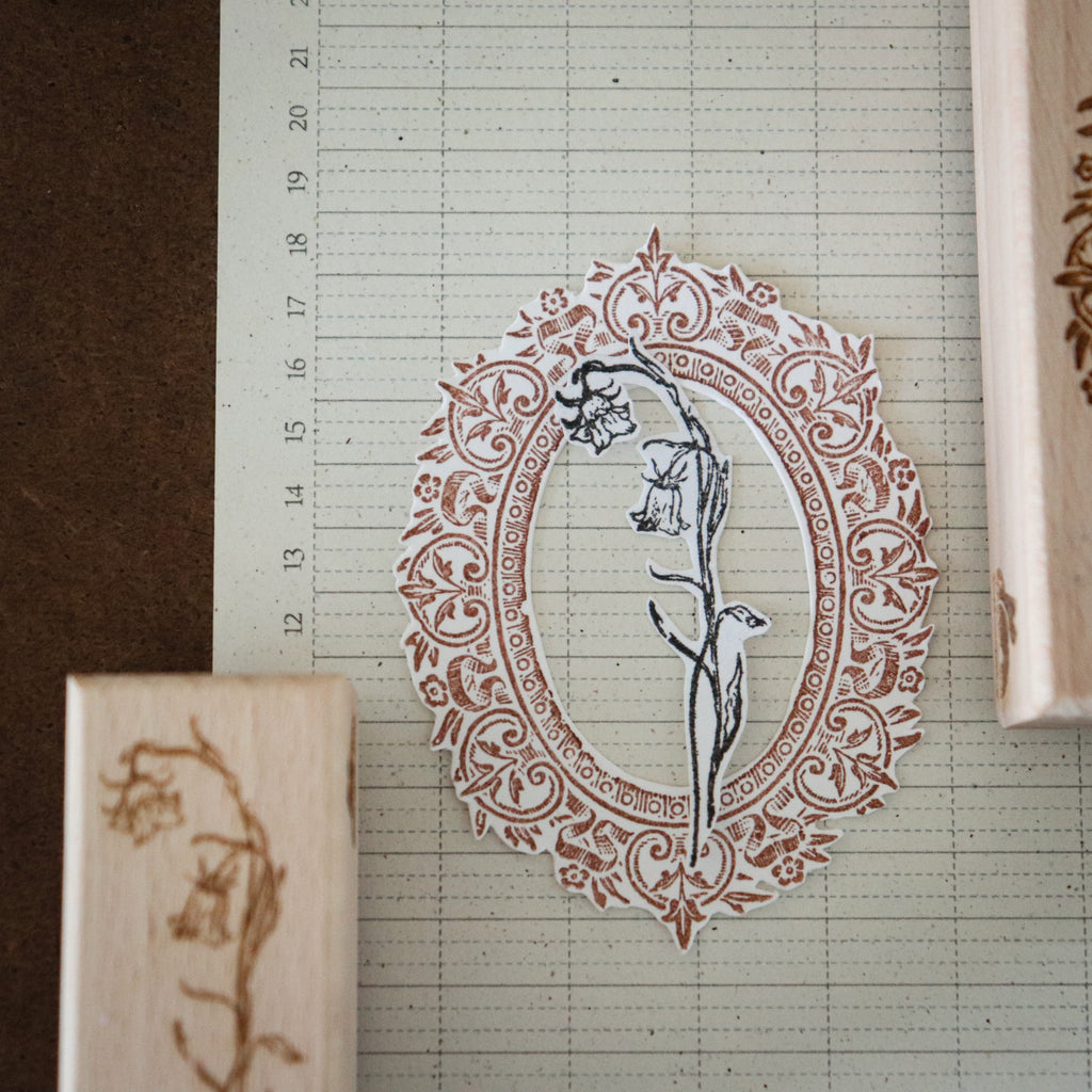 [Bunny Craft House] Wood Stamp - Medieval Frame