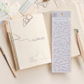 MU Whispered Corners Die-cut Mini Sticker Sheet - Dashed Arrow （04）
