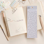 MU Whispered Corners Die-cut Mini Sticker Sheet - Dashed Arrow （04）