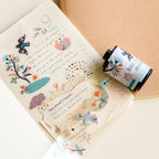 MU Kiss-Cut PET Roll Tape - Feather & Blossom