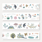 MU Kiss-Cut PET Roll Tape - Feather & Blossom