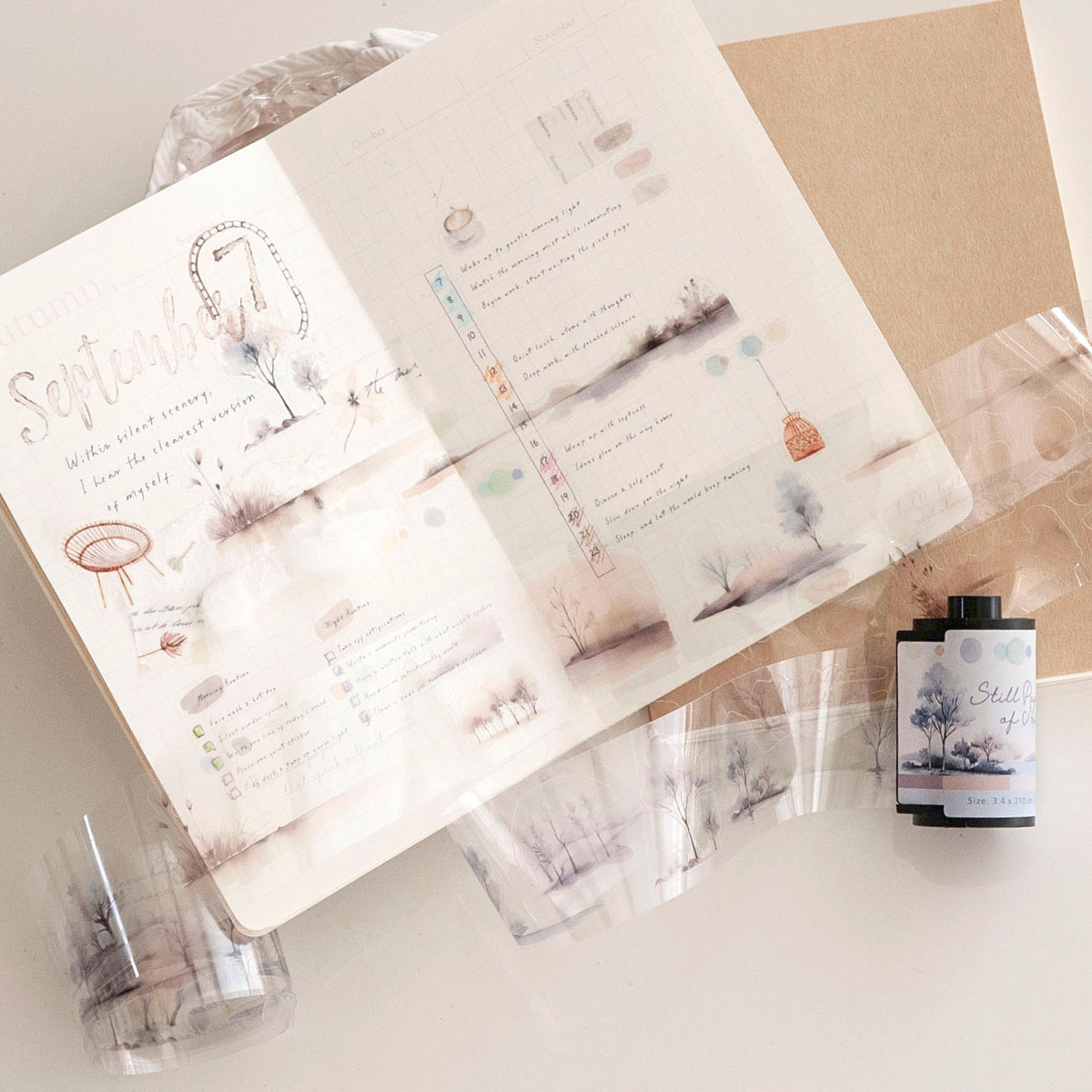 MU Kiss-Cut PET Roll Tape - Serene Pages