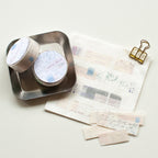 MU Washi Tape with Release Paper- Letter Drift