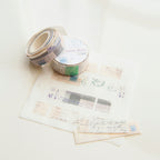 MU Washi Tape with Release Paper- Letter Drift