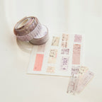 MU Washi Tape with Release Paper- Blur Ticket