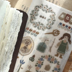 【Breezy Studio】Flower shop Print-on Sticker