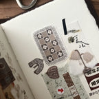 【Breezy Studio】Fabric 5cm kiss-cut washi tape