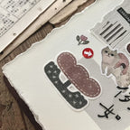 【Breezy Studio】Fabric 5cm kiss-cut washi tape