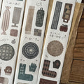 【Breezy Studio】Fabric 5cm kiss-cut washi tape