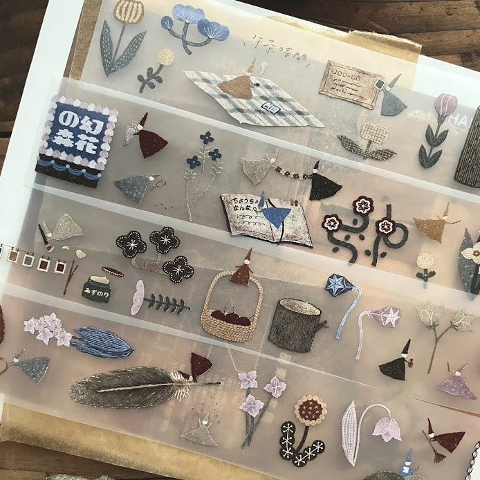 【Breezy Studio】Forest of flower 5cm matte PET tape
