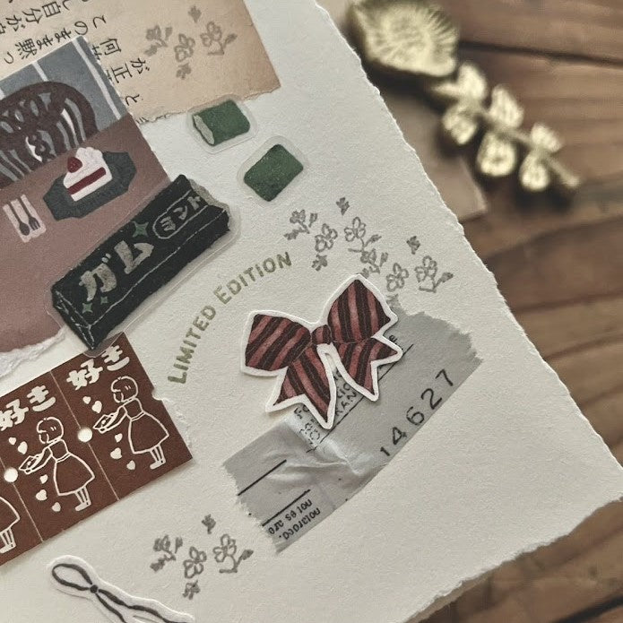 【Breezy Studio】Ribbon 3cm kiss-cut washi tape